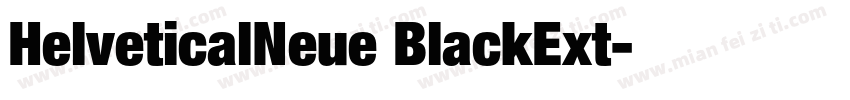 HelveticalNeue BlackExt字体转换